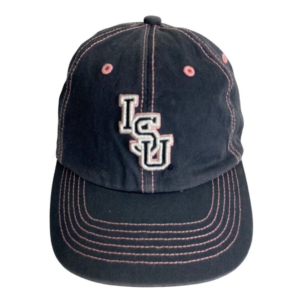 LSU Womens Baseball Cap Gray Pink Adjustable Geaux Tigers Fishing Nineteen47